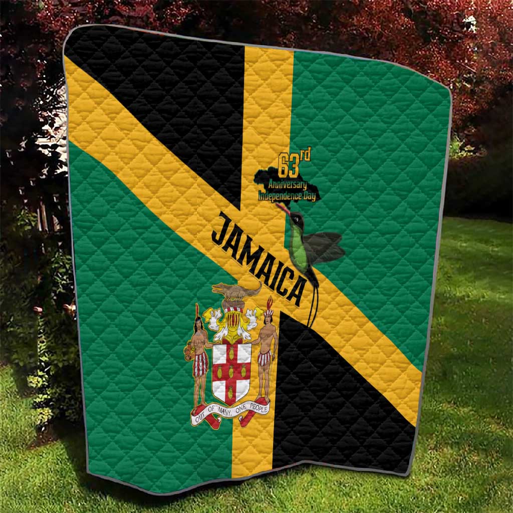 Happy Jumieka Independence Day Quilt Coat Of Arms Flag Style
