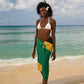 Happy Jumieka Independence Day Sarong Coat Of Arms Flag Style
