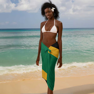 Happy Jumieka Independence Day Sarong Coat Of Arms Flag Style