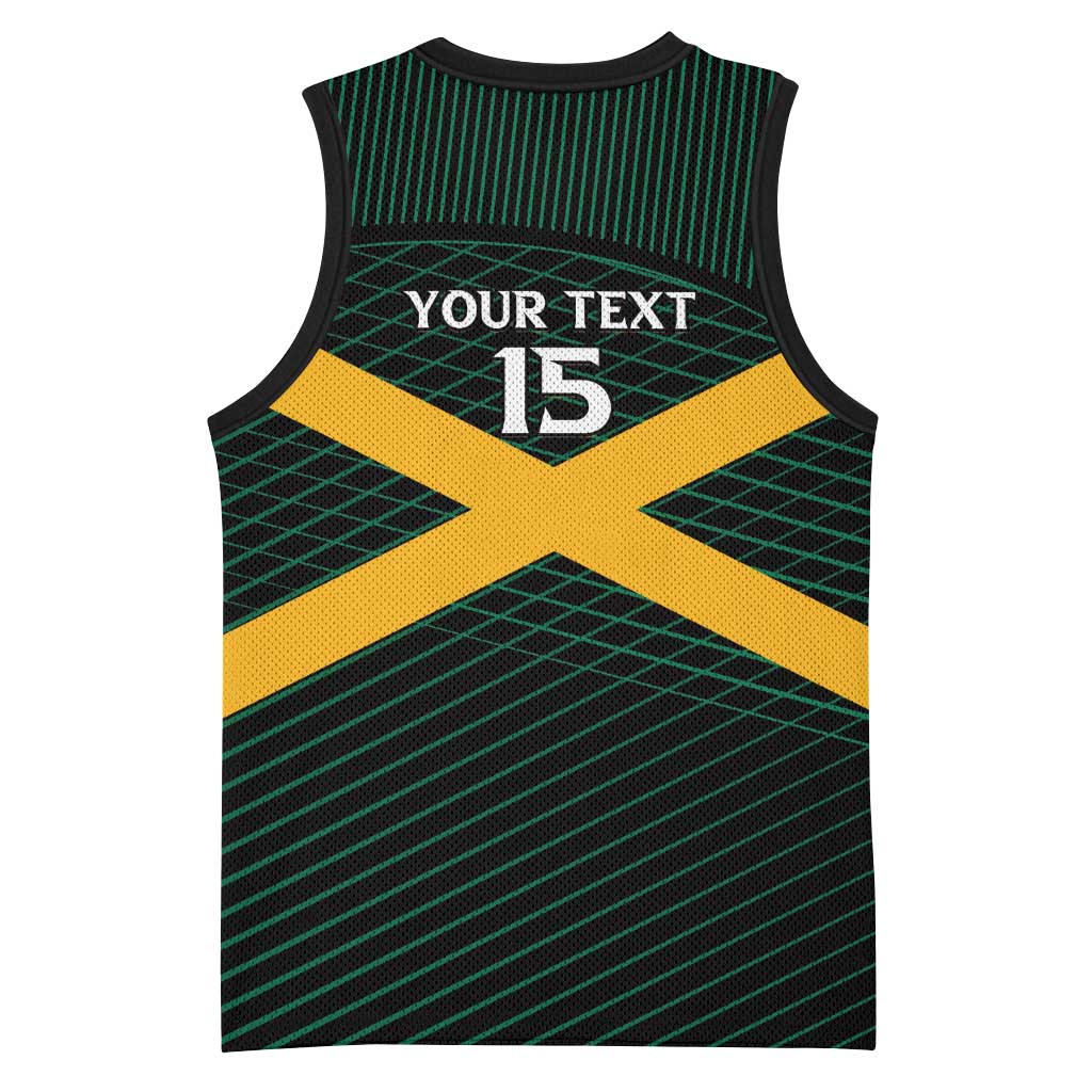 Jamaica Rugby Custom Basketball Jersey Go Champions LT15