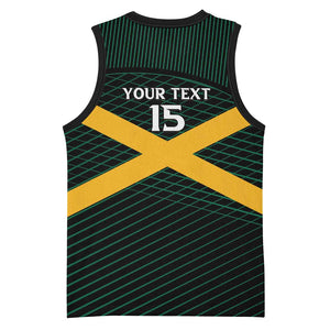 Jamaica Rugby Custom Basketball Jersey Go Champions LT15