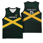 Jamaica Rugby Custom Basketball Jersey Go Champions LT15