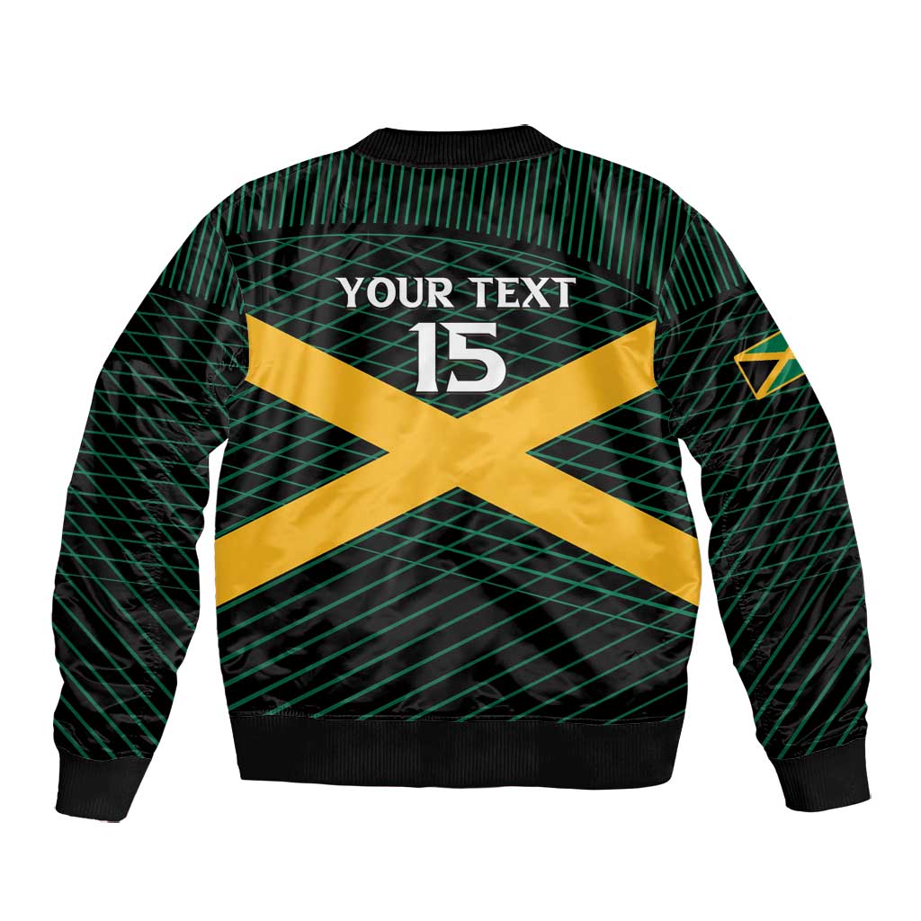 Jamaica Rugby Custom Bomber Jacket Go Champions