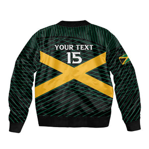 Jamaica Rugby Custom Bomber Jacket Go Champions