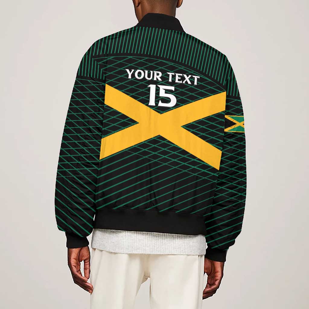 Jamaica Rugby Custom Bomber Jacket Go Champions