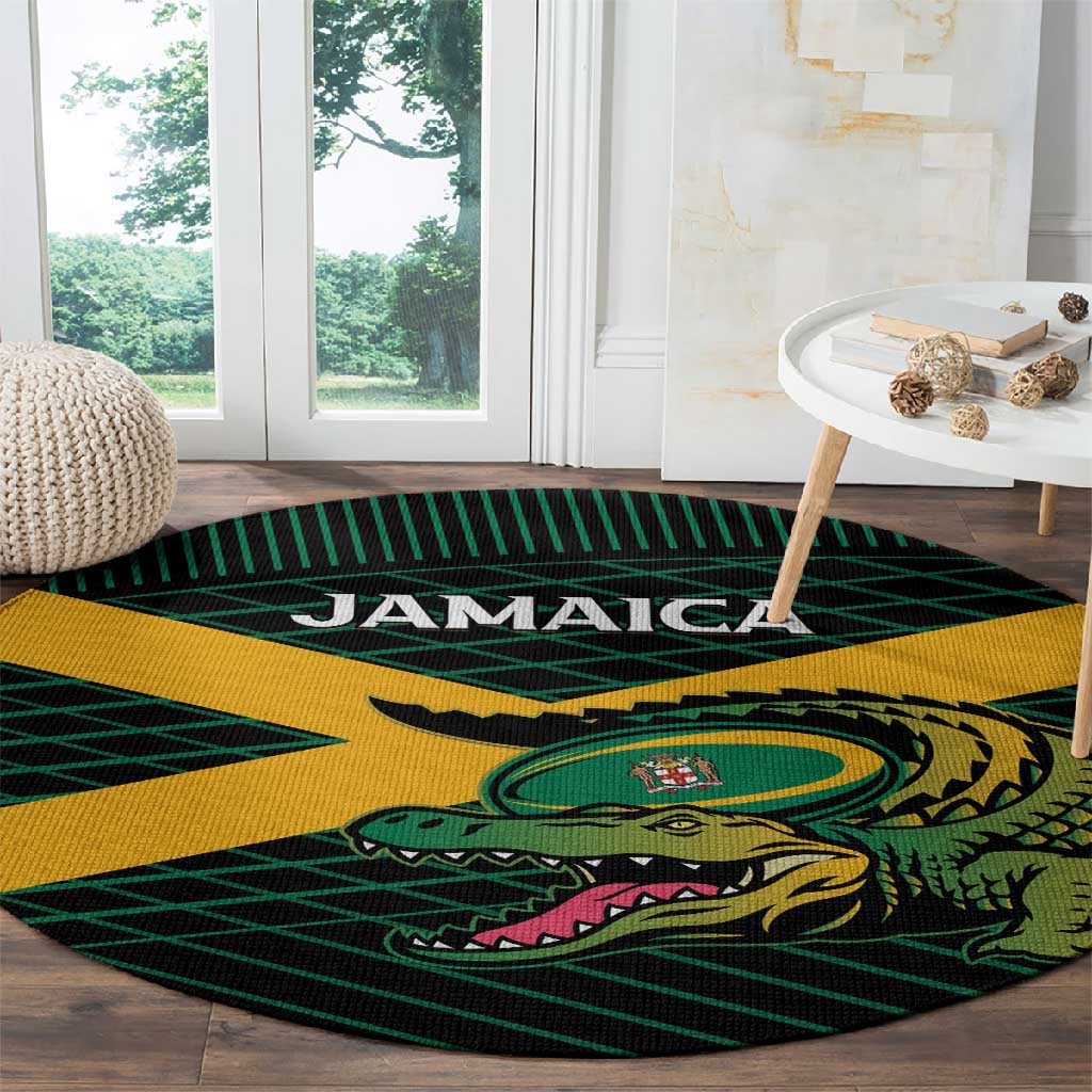 Jamaica Rugby Round Carpet Go Champions