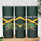 Jamaica Rugby Custom Skinny Tumbler Go Champions