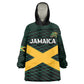 Jamaica Rugby Custom Wearable Blanket Hoodie Go Champions