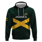 Jamaica Rugby Custom Zip Hoodie Go Champions