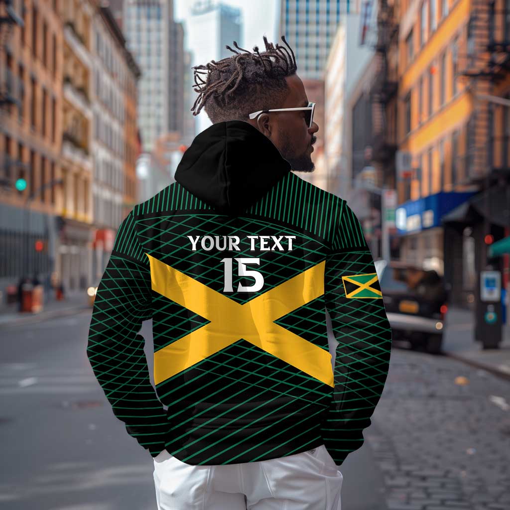 Jamaica Rugby Custom Zip Hoodie Go Champions