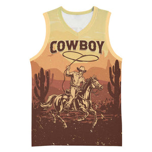 Black Cowboy Take Me Away Basketball Jersey LT15
