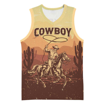 Black Cowboy Take Me Away Basketball Jersey LT15