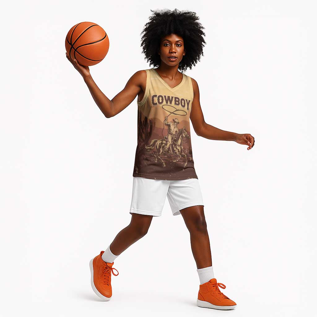 Black Cowboy Take Me Away Basketball Jersey LT15