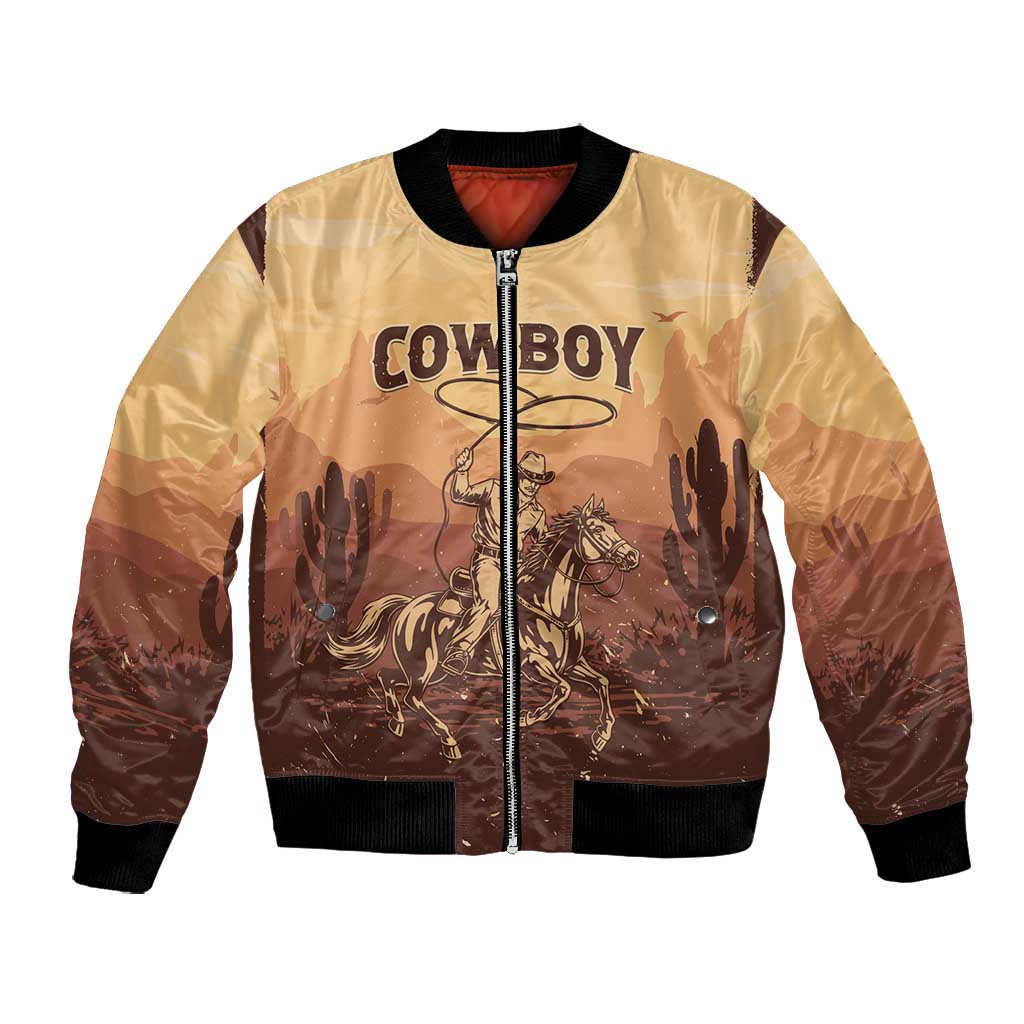 Black Cowboy Take Me Away Bomber Jacket