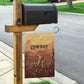 Black Cowboy Take Me Away Garden Flag