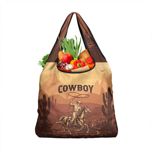 Black Cowboy Take Me Away Grocery Bag