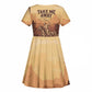 Black Cowboy Take Me Away Kid Short Sleeve Dress