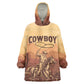 Black Cowboy Take Me Away Kid Wearable Blanket Hoodie