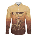 Black Cowboy Take Me Away Long Sleeve Button Shirt
