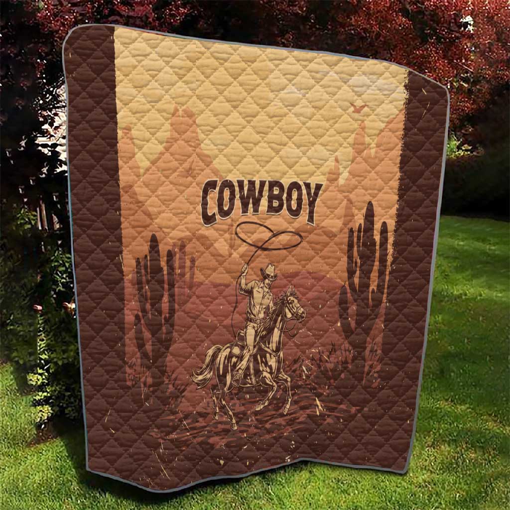 Black Cowboy Take Me Away Quilt