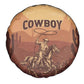 Black Cowboy Take Me Away Spare Tire Cover