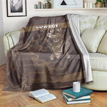 Skull Cowboy Blanket Wild West Reborn