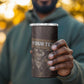 Personalised Skull Cowboy 4 in 1 Can Cooler Tumbler Wild West Reborn