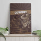 Skull Cowboy Canvas Wall Art Wild West Reborn