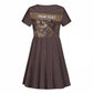 Personalised Skull Cowboy Kid Short Sleeve Dress Wild West Reborn