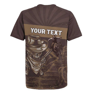 Personalised Skull Cowboy Rugby Jersey Wild West Reborn