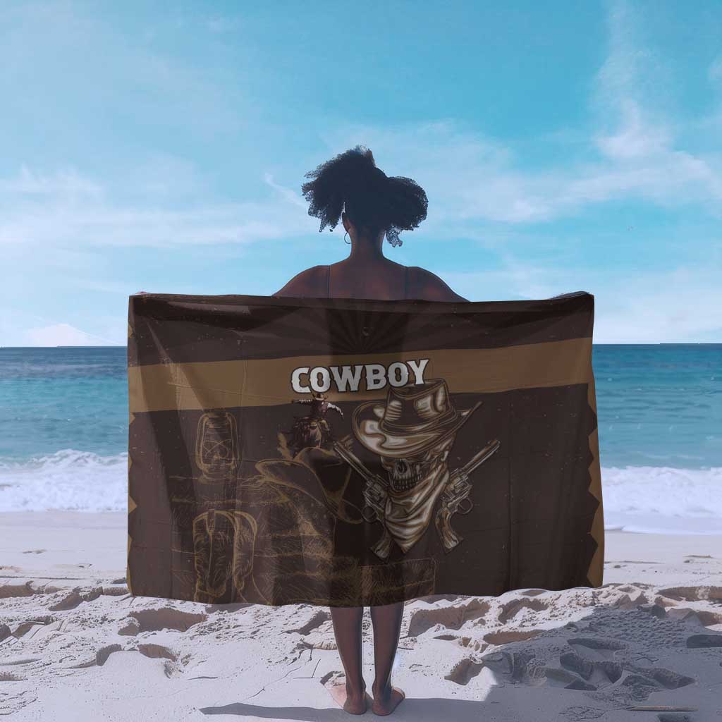 Skull Cowboy Sarong Wild West Reborn