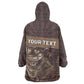Personalised Skull Cowboy Wearable Blanket Hoodie Wild West Reborn