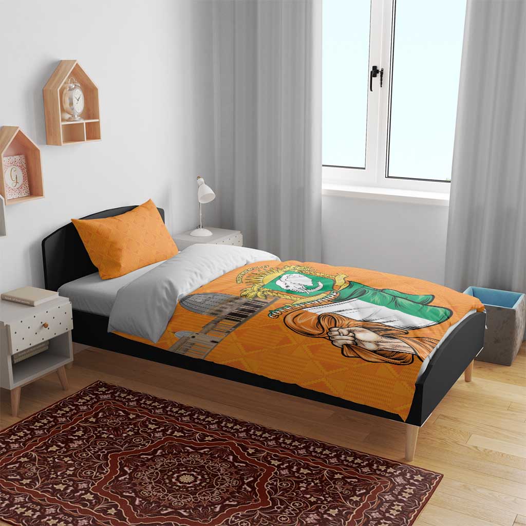 Happy Cote dIvoire Bedding Set 65th of Independence Day