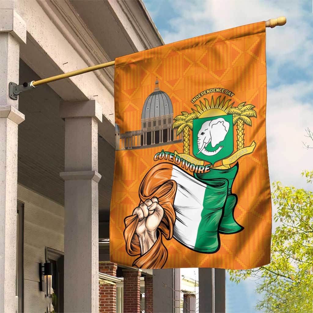 Happy Cote dIvoire Garden Flag 65th of Independence Day