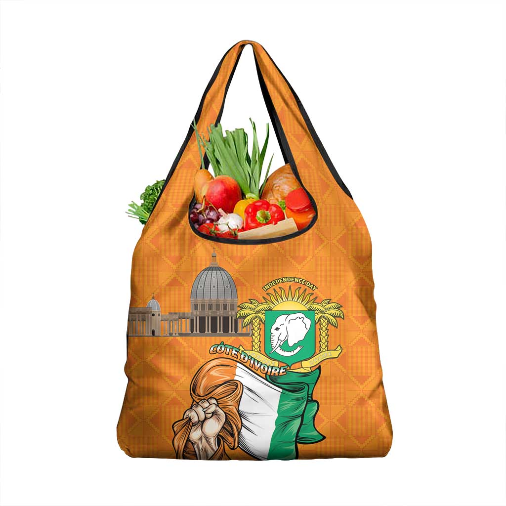 Happy Cote dIvoire Grocery Bag 65th of Independence Day