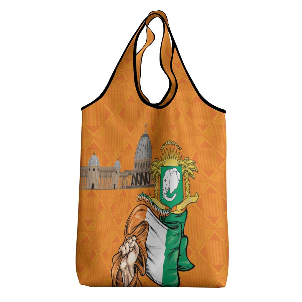 Happy Cote dIvoire Grocery Bag 65th of Independence Day