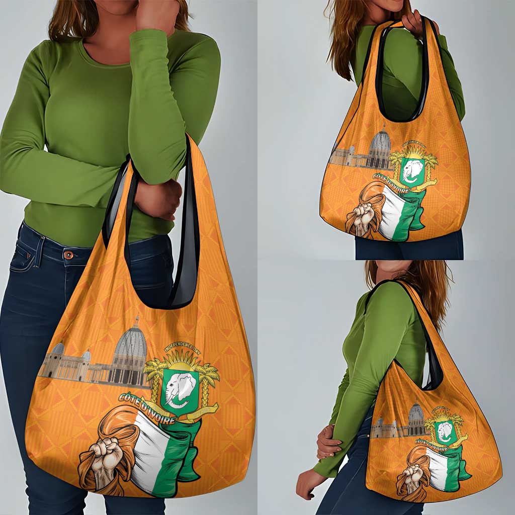 Happy Cote dIvoire Grocery Bag 65th of Independence Day