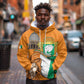 Personalised Happy Cote dIvoire Hoodie 65th of Independence Day