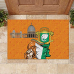 Happy Cote dIvoire Rubber Doormat 65th of Independence Day