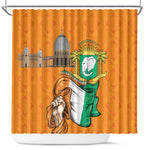 Happy Cote dIvoire Shower Curtain 65th of Independence Day