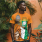 Personalised Happy Cote dIvoire T shirt 65th of Independence Day