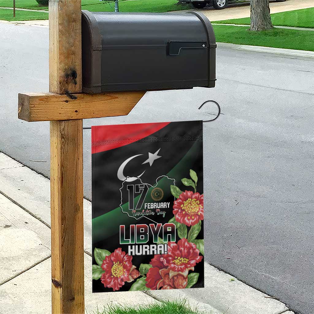 Libya Garden Flag February 17th Revolution - African Pride