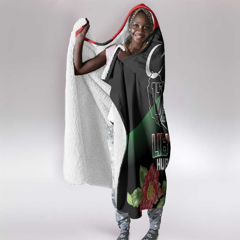 Libya Hooded Blanket February 17th Revolution - African Pride