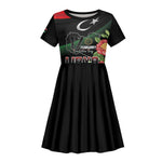 Personalized Libya Kid Short Sleeve Dress February 17th Revolution - African Pride