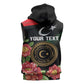 Personalized Libya Sleeveless Zip Hoodie February 17th Revolution - African Pride