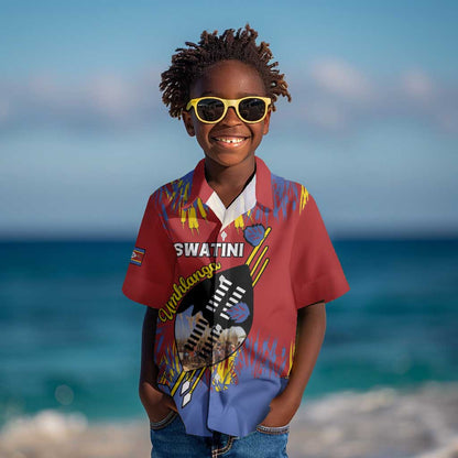 Personalized Umhlanga Reed Dance Kid Hawaiian Shirt Eswatini Heritage - African Pride