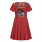 Personalized Umhlanga Reed Dance Kid Short Sleeve Dress Eswatini Heritage - African Pride