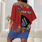 Personalized Umhlanga Reed Dance Off Shoulder Short Dress Eswatini Heritage - African Pride