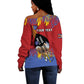 Personalized Umhlanga Reed Dance Off Shoulder Sweater Eswatini Heritage - African Pride