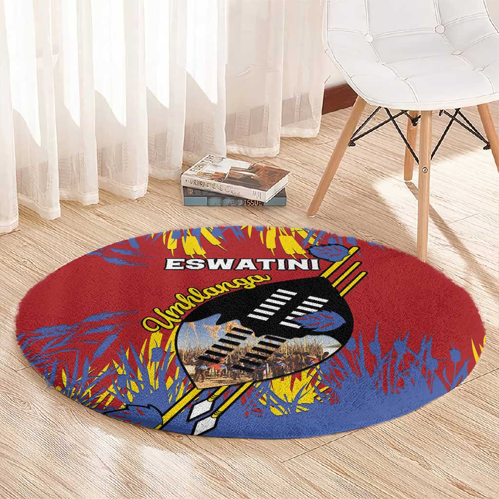 Umhlanga Reed Dance Round Carpet Eswatini Heritage - African Pride